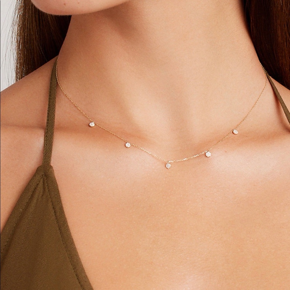 Gorjana Diamond Pave Flutter Necklace